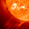 SOHO/EIT Solar Eruption